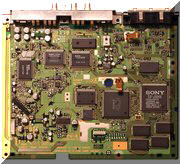 A PlayStation motherboard