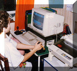 An Amiga A500 computer, photographed in 1988